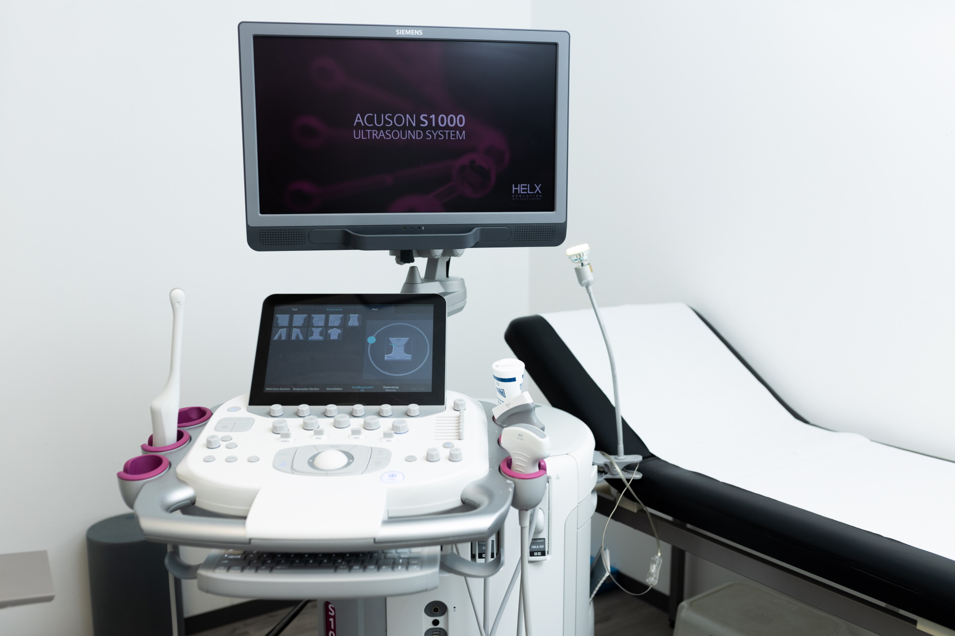 Ultrasound scanner and patient couch - MCB